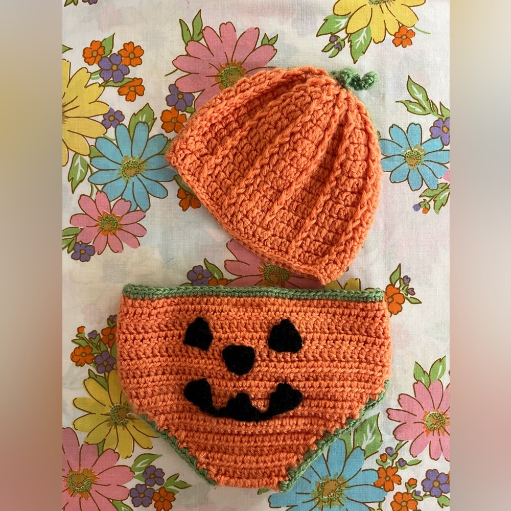 Infant 0-6 mths Halloween Pumpkin costume outfit 2piece